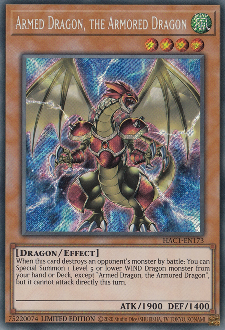 HAC1-EN173 Armed Dragon, the Armored Dragon