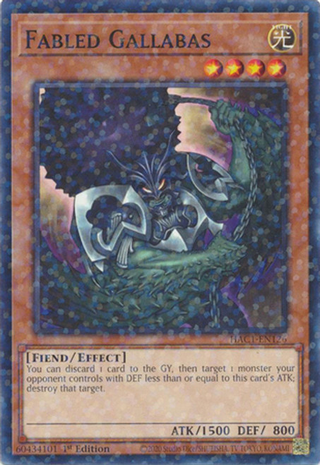 HAC1-EN126 Fabled Gallabas (Duel Terminal Normal Parallel Rare)