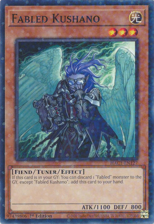 HAC1-EN127 Fabled Kushano (Duel Terminal Normal Parallel Rare)