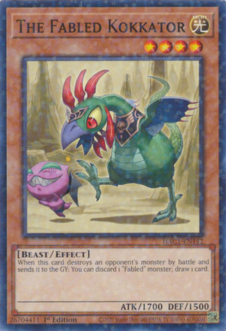 HAC1-EN142 The Fabled Kokkator (Duel Terminal Normal Parallel Rare)