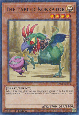 HAC1-EN142 The Fabled Kokkator (Duel Terminal Normal Parallel Rare)