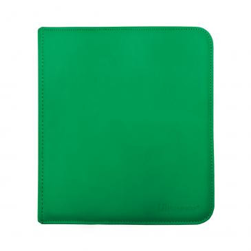 Vivid 12-Pocket Zippered PRO-Binder: Green