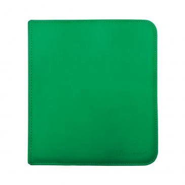 Vivid 12-Pocket Zippered PRO-Binder: Green
