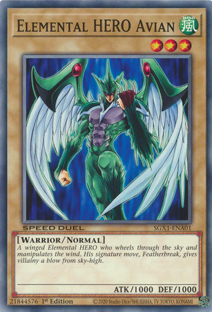 SGX1-ENA01 Elemental HERO Avian