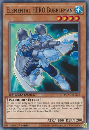 SGX1-ENA08 Elemental HERO Bubbleman
