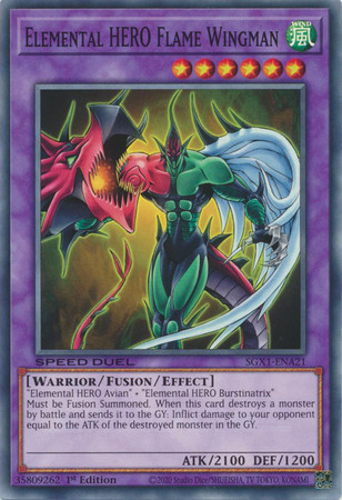 SGX1-ENA21 Elemental HERO Flame Wingman