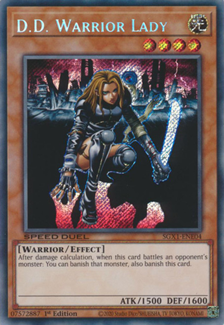 SGX1-ENE04 D.D. Warrior Lady (Secret Rare)