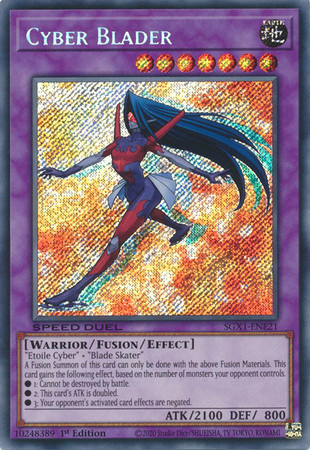 SGX1-ENE21 Cyber Blader (Secret Rare)