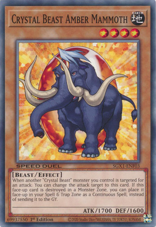SGX1-ENF03 Crystal Beast Amber Mammoth