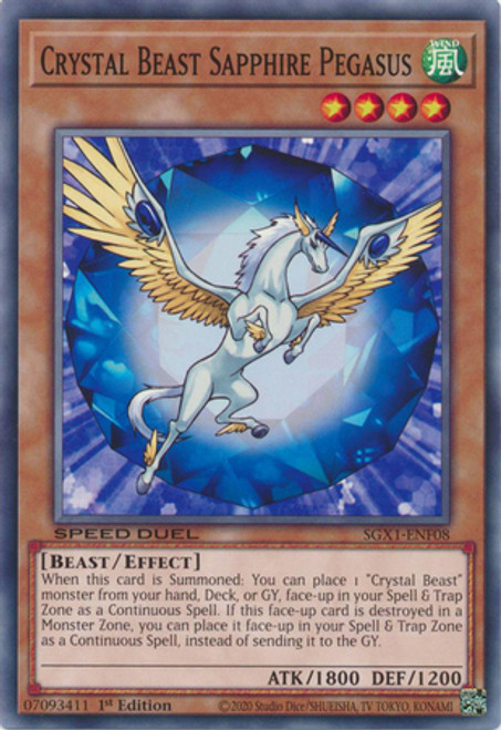 SGX1-ENF08 Crystal Beast Sapphire Pegasus