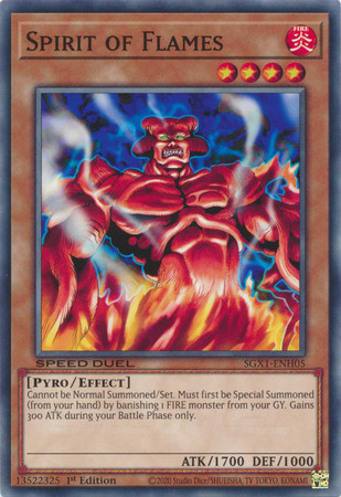 SGX1-ENH05 Spirit of Flames