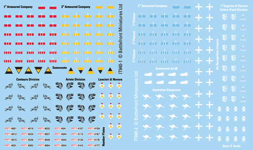 Flames of War - Italian Decals