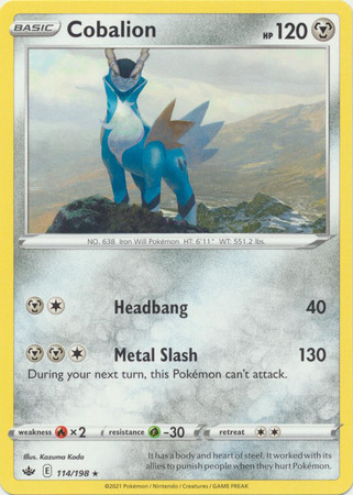 Chilling Reign 114/198 Cobalion (Non-Holo)