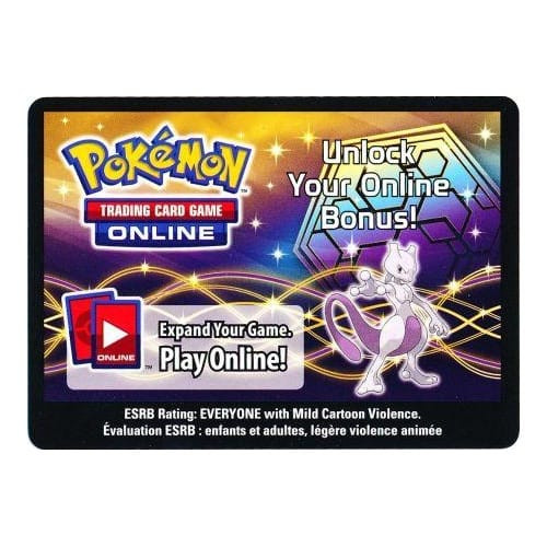 Mewtwo EX Tin TCG Online Code Card