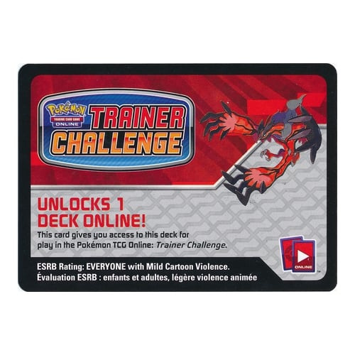 Pokemon Destruction Rush Yveltal Theme Deck Code Card