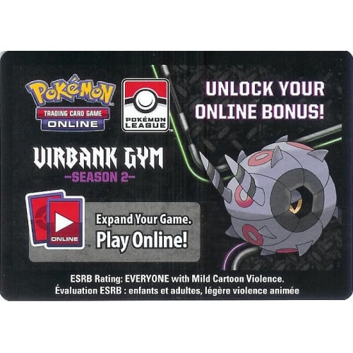 Pokemon Virbank Gym Season 2 Code Card