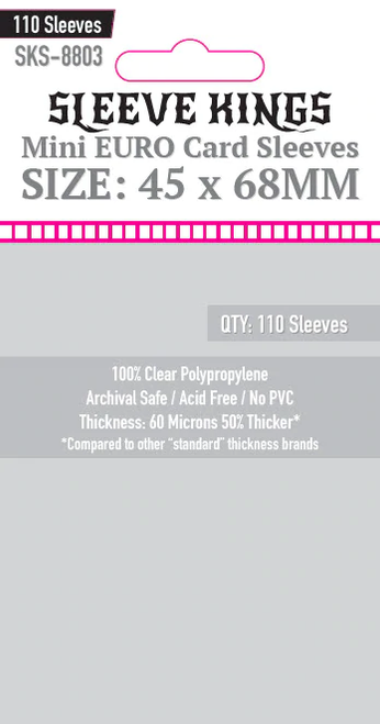 Mini European Card Sleeves 45mm x 68mm (110)