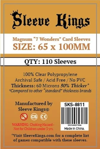 Magnum 7 Wonders Card Sleeves 65mm x 100mm (110)