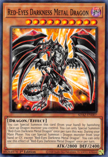 SDAZ-EN007 Red-Eyes Darkness Metal Dragon