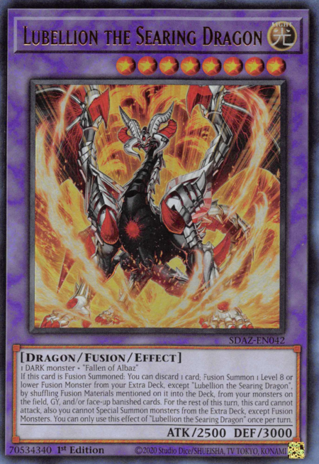SDAZ-EN042 Lubellion the Searing Dragon