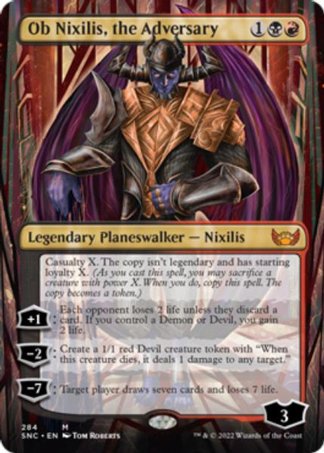 Ob Nixilis, the Adversary (Borderless Art) (foil) | Streets of New Capenna