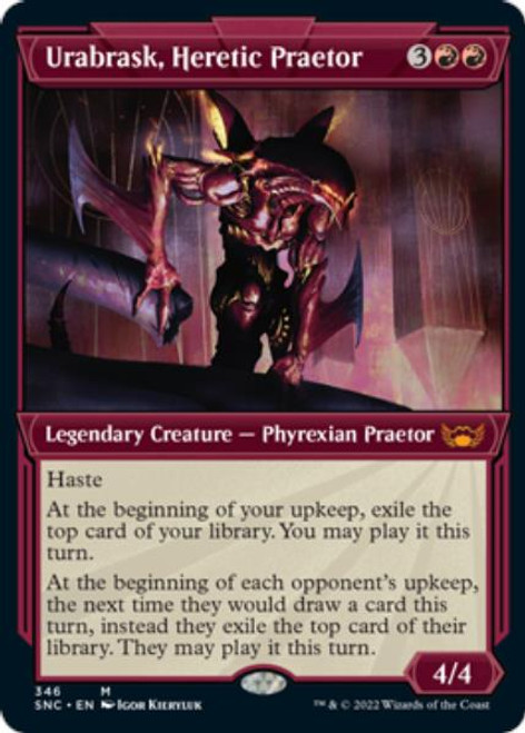 Urabrask, Heretic Praetor (Art Deco Frame) (foil) | Streets of New Capenna