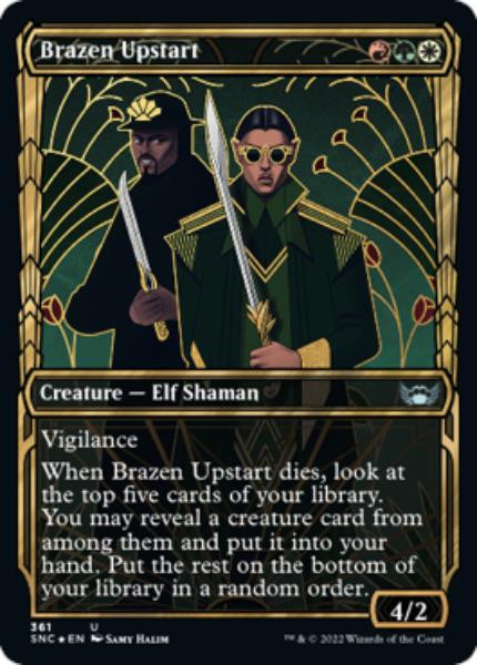 Brazen Upstart (Golden Age Frame) (Gilded foil)