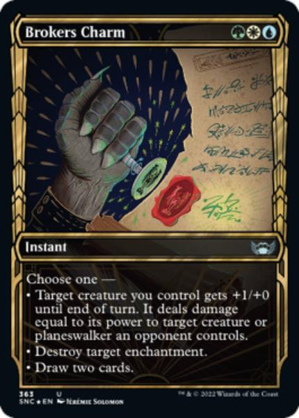 Brokers Charm (Golden Age Frame) (Gilded foil)