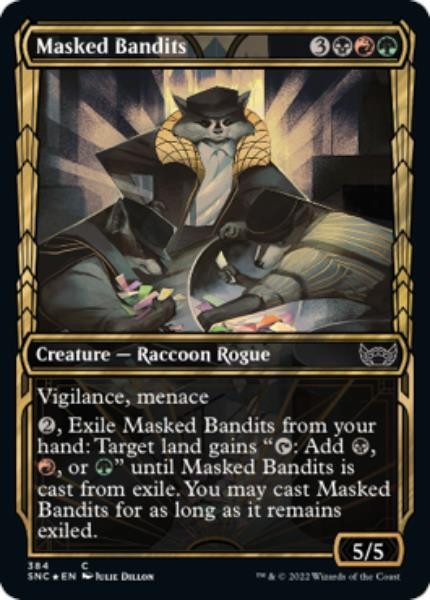 Masked Bandits (Golden Age Frame) (Gilded foil)