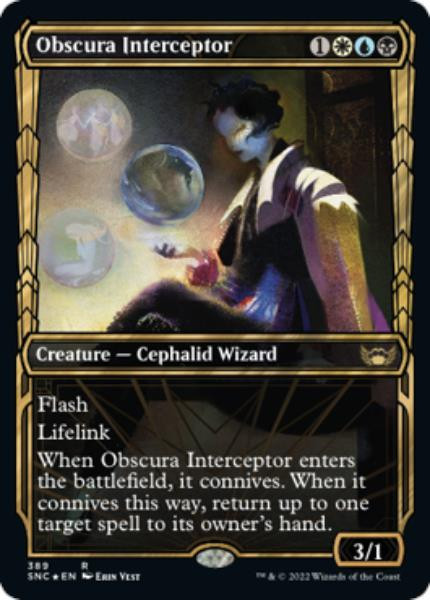 Obscura Interceptor (Golden Age Frame) (Gilded foil)