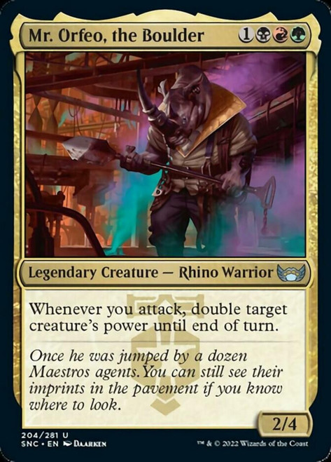 Mr. Orfeo, the Boulder (foil) | Streets of New Capenna