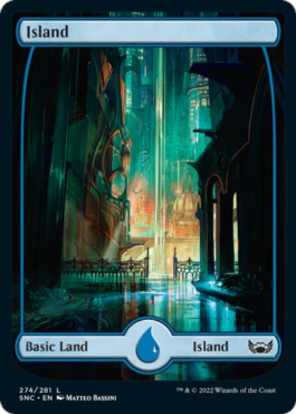 Island (#274) (Full Art) (foil)