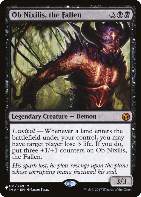 Ob Nixilis, the Fallen (The List Reprint)