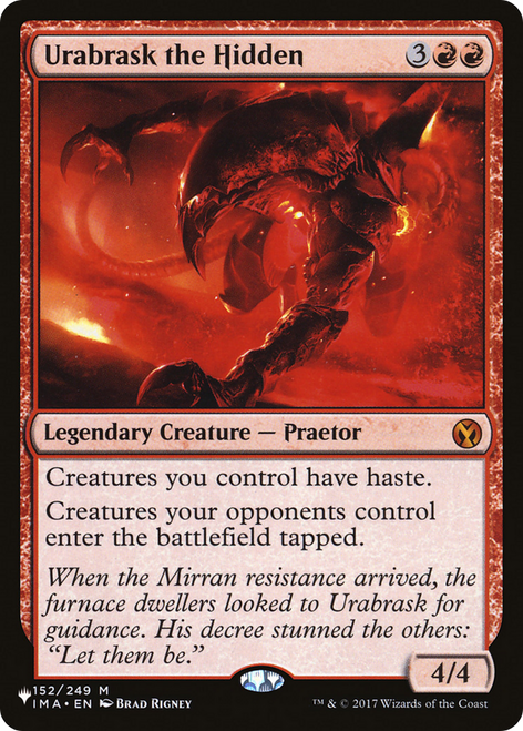 Urabrask the Hidden (The List Reprint) | Iconic Masters