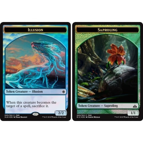 Illusion / Saproling Token (Double-Faced FNM foil)