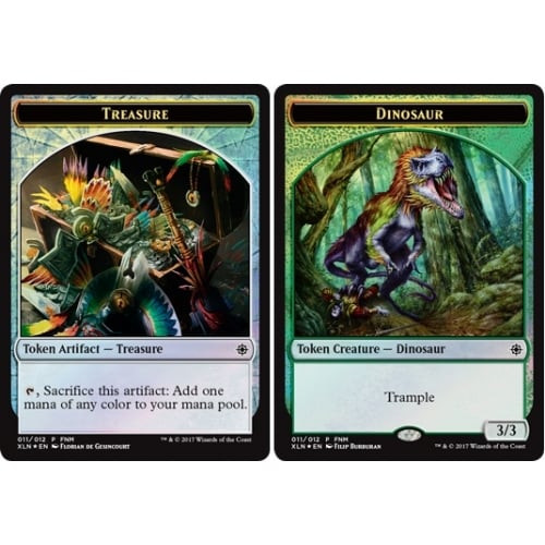 Treasure / Dinosaur Token (Double-Faced FNM Promo)