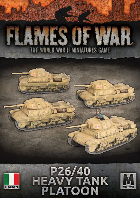 Flames of War - Italian - P26/40 Heavy Tank Platoon