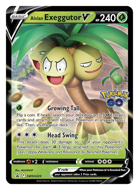 Pokemon GO Alolan Exeggutor V Collection Box