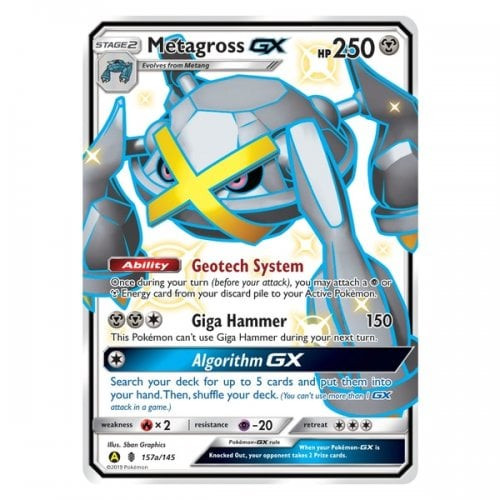 SM Guardians Rising 157a/145 Metagross GX (Full Art Shiny)