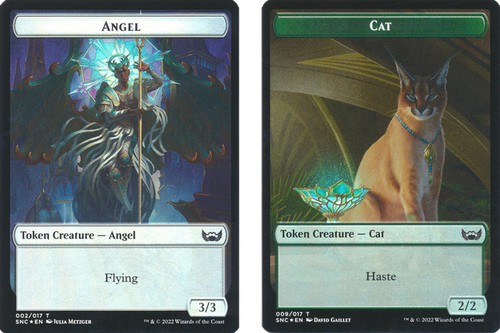 Streets of New Capenna - Angel / Cat Token (foil) | Streets of New Capenna