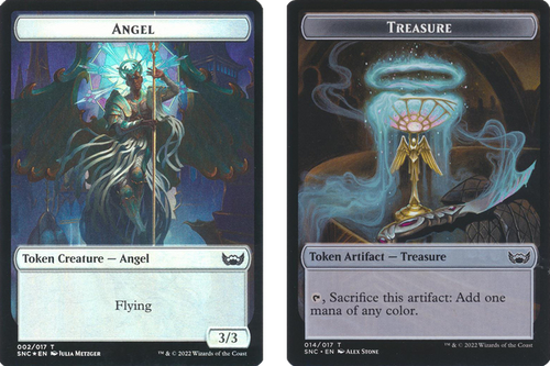 Streets of New Capenna - Angel / Treasure (#14) Token (foil)