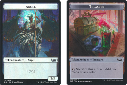 Streets of New Capenna - Angel / Treasure (#15) Token (foil)