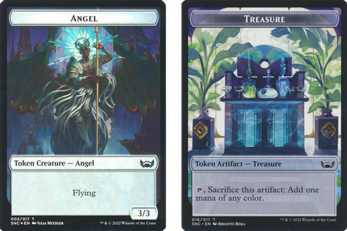 Streets of New Capenna - Angel / Treasure (#16) Token (foil)