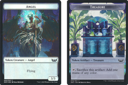 Streets of New Capenna - Angel / Treasure (#16) Token (foil)
