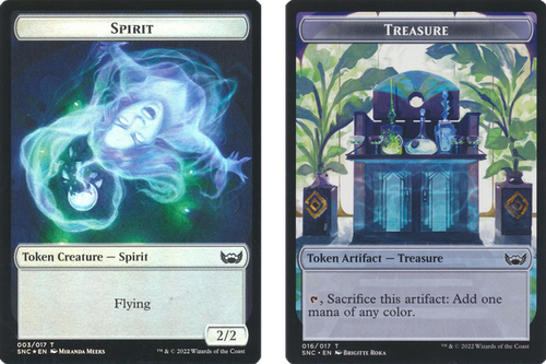Streets of New Capenna - Spirit / Treasure (#16) Token (foil)
