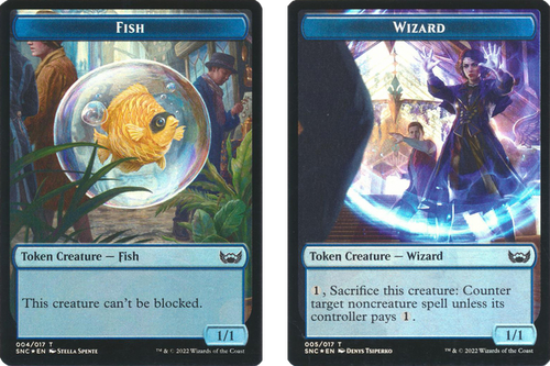 Streets of New Capenna - Fish / Wizard Token (foil)