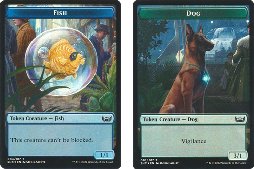 Streets of New Capenna - Fish / Dog Token (foil)