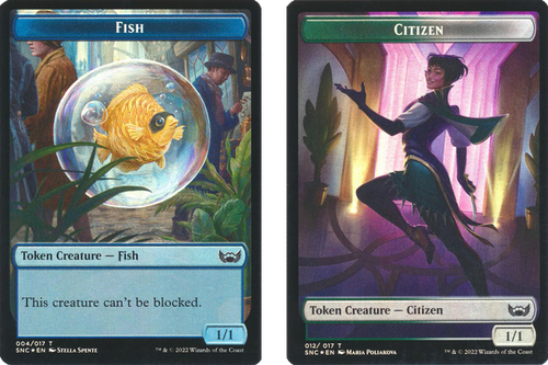 Streets of New Capenna - Fish / Citizen Token (foil)