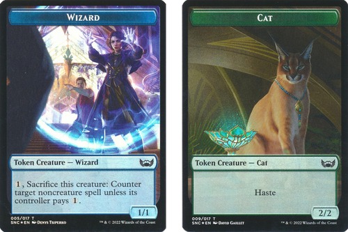 Streets of New Capenna - Wizard / Cat Token (foil)