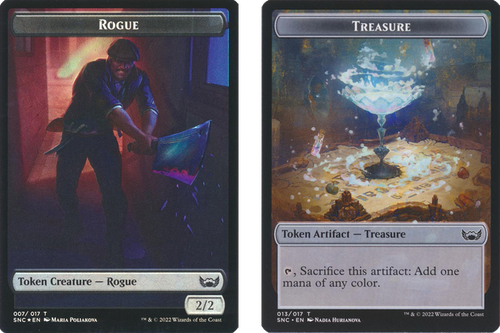 Streets of New Capenna - Rogue / Treasure (#13) Token (foil)